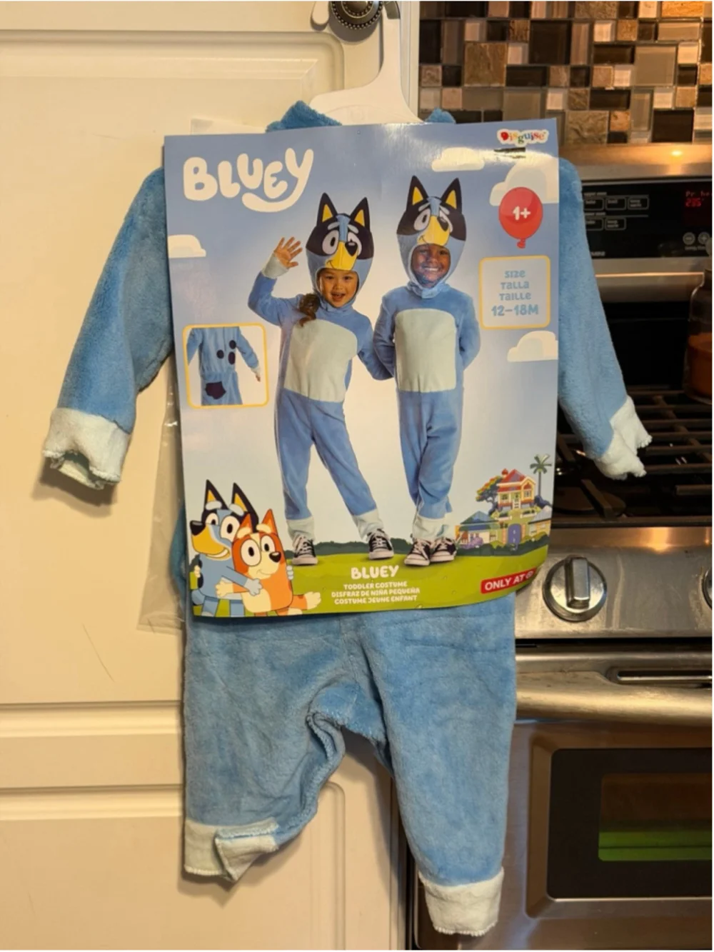New DISGUISE BLUEY DELUXE TODDLER BLUEY Halloween COSTUME 12/18 Months